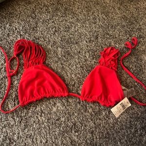 NWT Beach bunny red bathing suit top